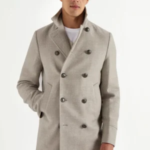 Sand peacoat - Made in Italy