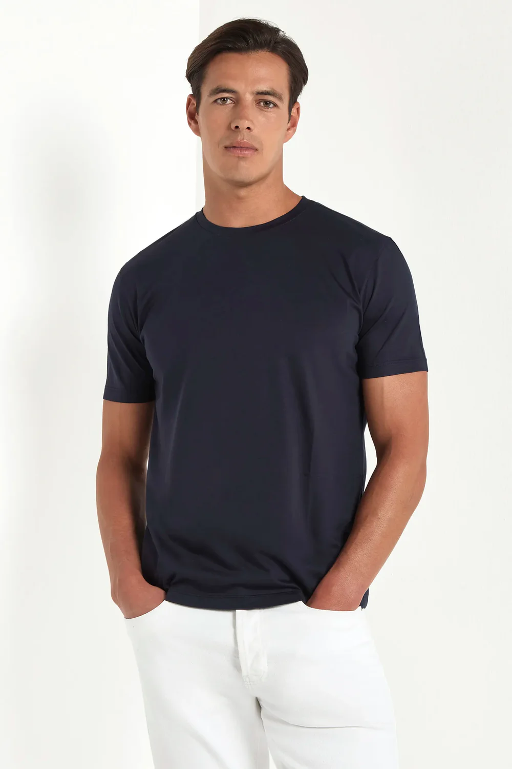 Blue jersey t-shirt - Made in Italy