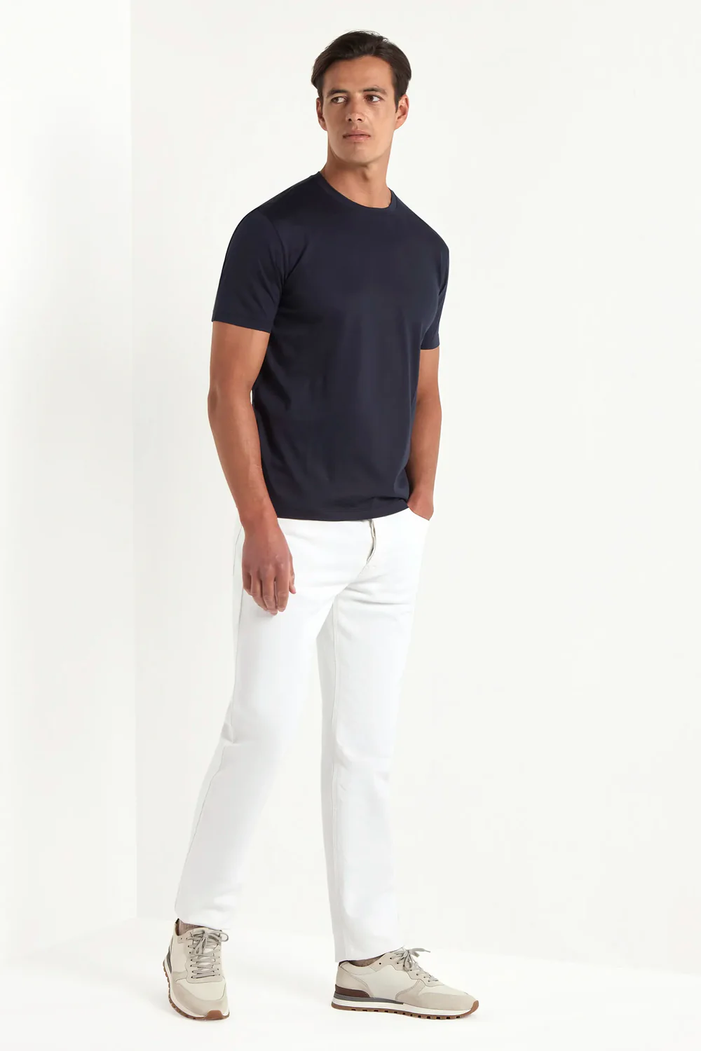 Blue jersey t-shirt - Made in Italy - Image 2