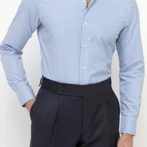 Blue Striped Shirt - Made in Italy
