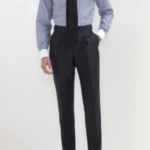 Blue striped white collar shirt Limited Edition - Made in Italy